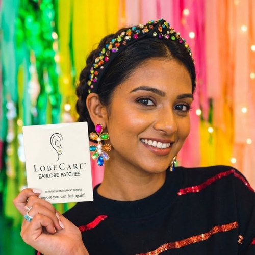 LobeCare™ (60 Patches) The ORIGINAL Ear Lobe Support Patches for Pierced Ears